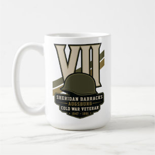 Caneca De Café VII Corps VETERANO DA GUERRA FRIA Quartel Sheridan