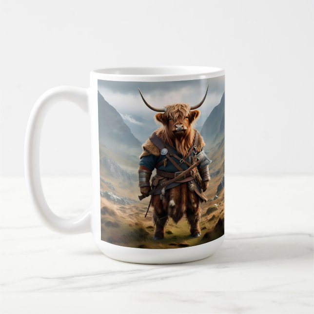 Caneca De Café Viking de Vaca Highland (Esquerda)