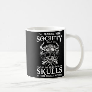 Caneca De Café Viking Nordic Valhalla Odin Funny Society Problema