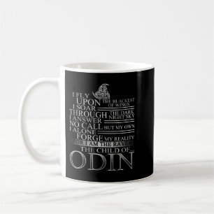 Caneca De Café Viking Raven O Fio De Odin