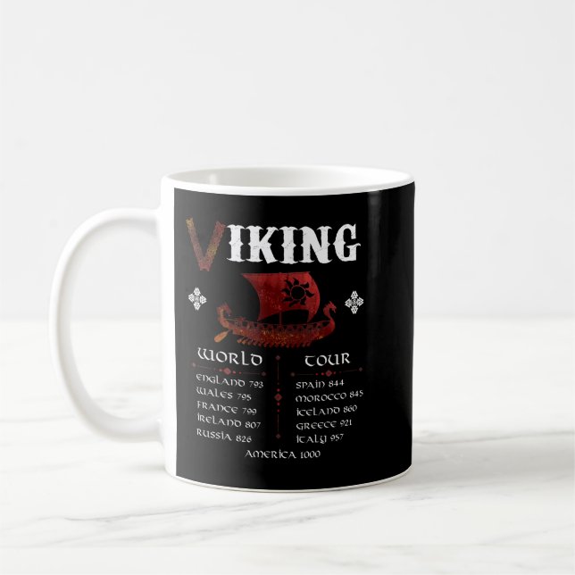 Caneca De Café Viking World Tour Viking Ship (Esquerda)