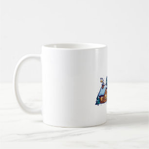 Caneca De Café Vila de Natal Aconchegante Arte Noturna de Neve