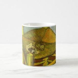 Caneca De Café Vincent van Gogh - A Cadeira de Vincent com seu Ca