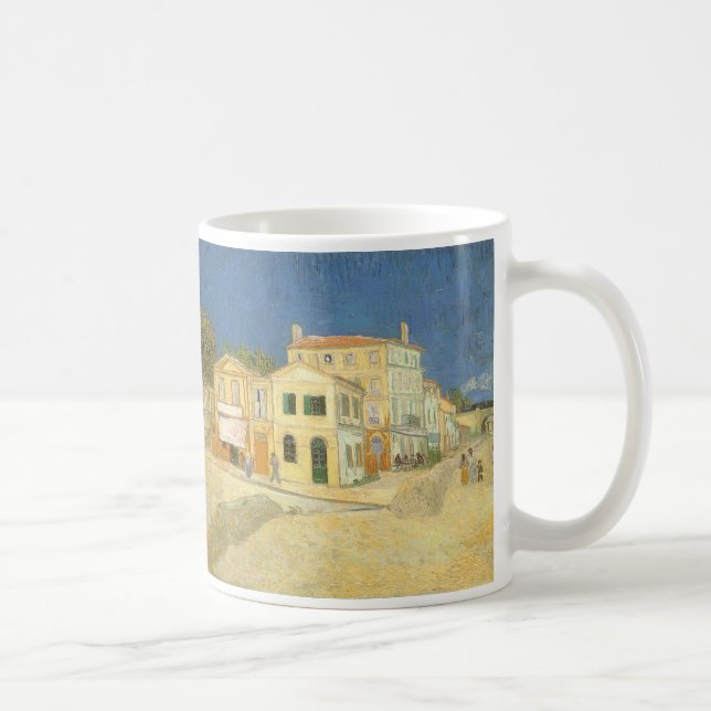 Caneca De Café Vincent van Gogh - A Casa Amarela (A Rua) (Direita)