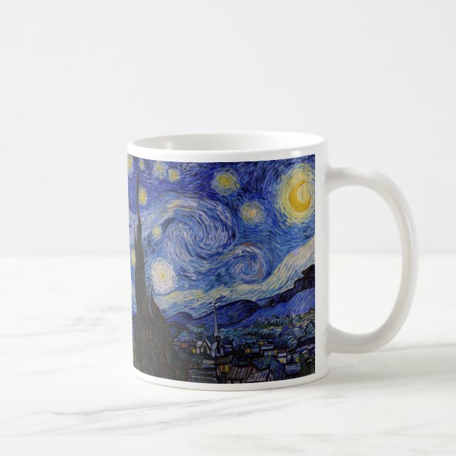 Caneca De Café Vincent Van Gogh - A noite de Starry (Direita)