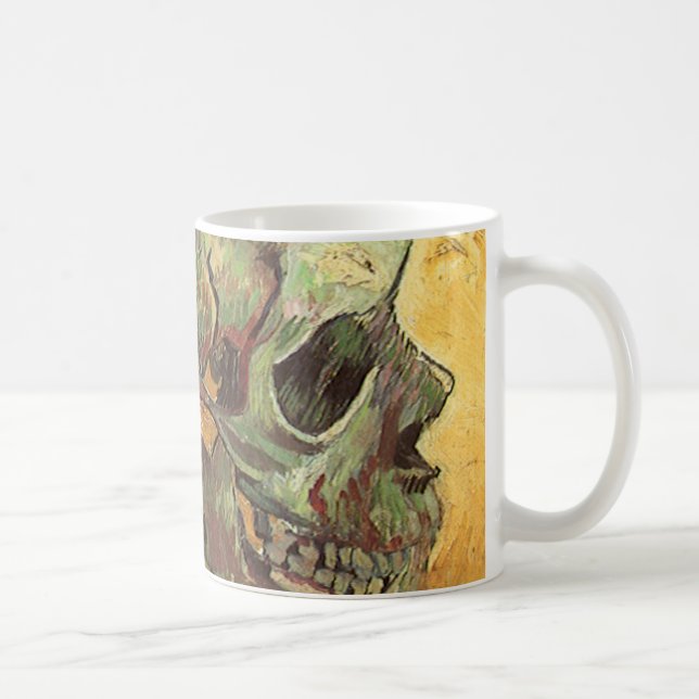 Caneca De Café Vincent van Gogh - A Vida Estática com o Crânio (Direita)