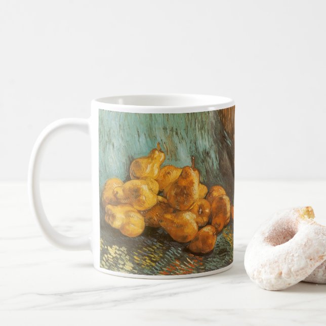 Caneca De Café Vincent van Gogh - Ainda vive com as orelhas de Qu (Com Donut)
