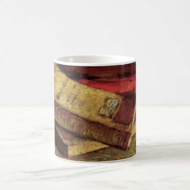 Caneca De Café Vincent van Gogh - Ainda vive com três livros (Centro)