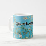 Caneca De Café Vincent van Gogh - Almond Blossom<br><div class="desc">Flor de amêndoa / Ramificações com Flor de Amêndoa - Vincent van Gogh,  Oil on Canvas,  1890</div>