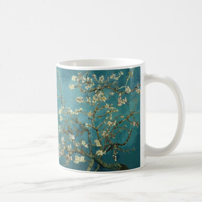 Caneca De Café Vincent Van Gogh - Árvore de Amêndoa Brilhante (Direita)