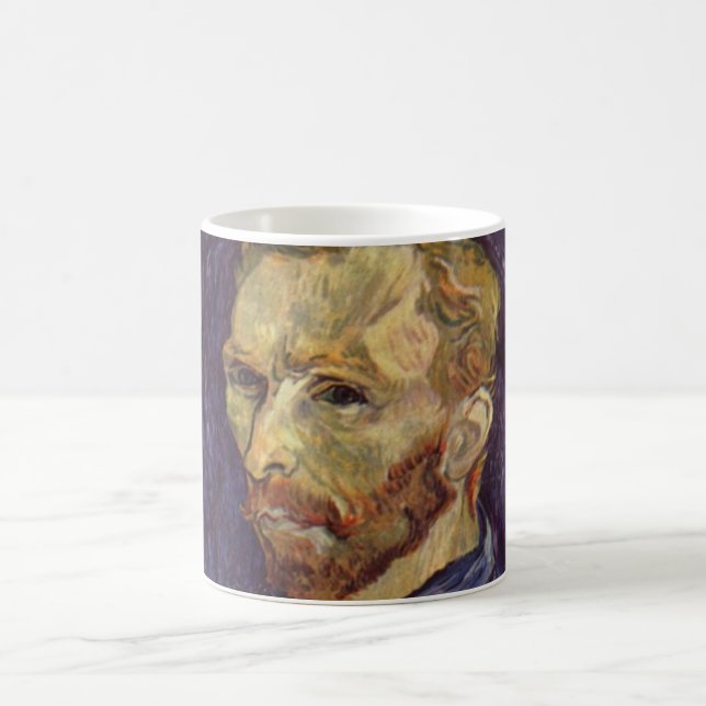 Caneca De Café Vincent Van Gogh autorretrato olhos escuros (Centro)