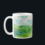 Caneca De Café Vincent van Gogh - Campo de Trigo Verde, Auvers<br><div class="desc">Campo de trigo verde,  Auvers - Vincent van Gogh,  Oil on Canvas,  1890,  Auvers</div>