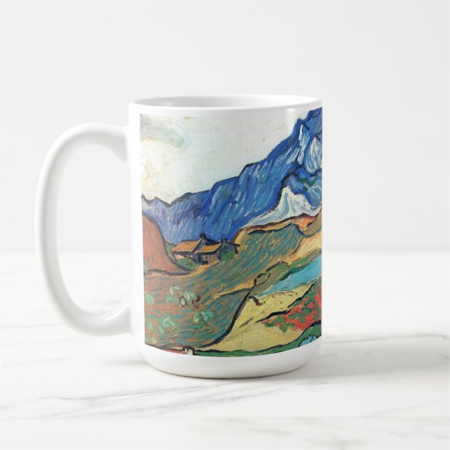 Caneca De Café Vincent Van Gogh - Les Alpilles Mountain Landscape (Esquerda)
