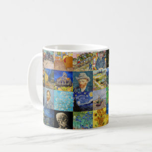 Caneca De Café Vincent van Gogh - Masterworks Mosaic Patchwork