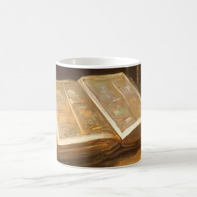 Caneca De Café Vincent van Gogh - Natureza-morta com Bíblia (Centro)