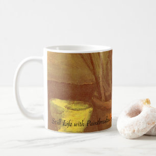 Caneca De Café Vincent van Gogh - Natureza Morta Pincéis em Pote
