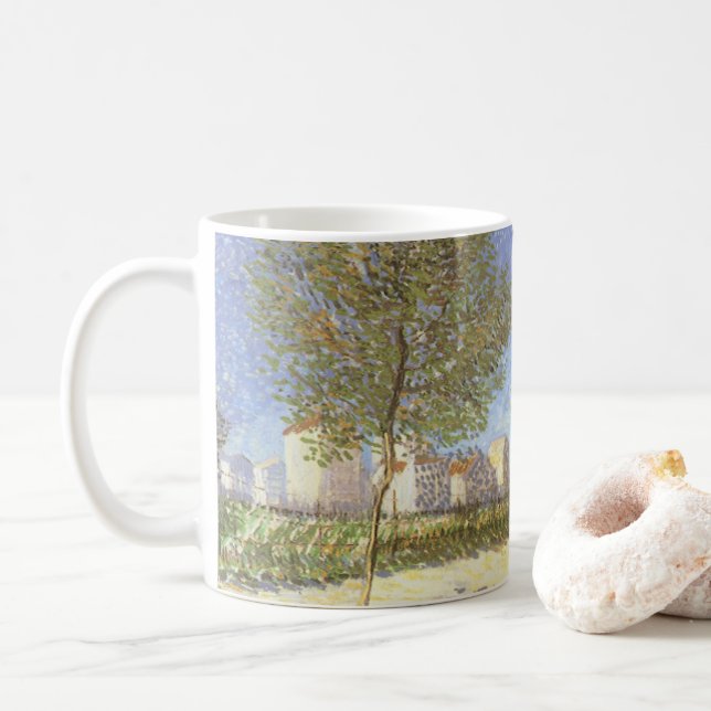 Caneca De Café Vincent van Gogh - Nos arredores de Paris (Com Donut)