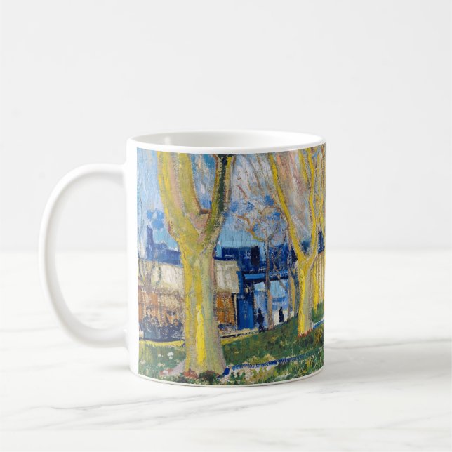 Caneca De Café Vincent van Gogh - O Trem Azul (Esquerda)