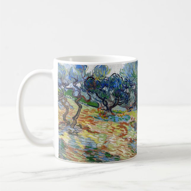 Caneca De Café Vincent van Gogh - Oliveiras: Céu azul brilhante (Esquerda)