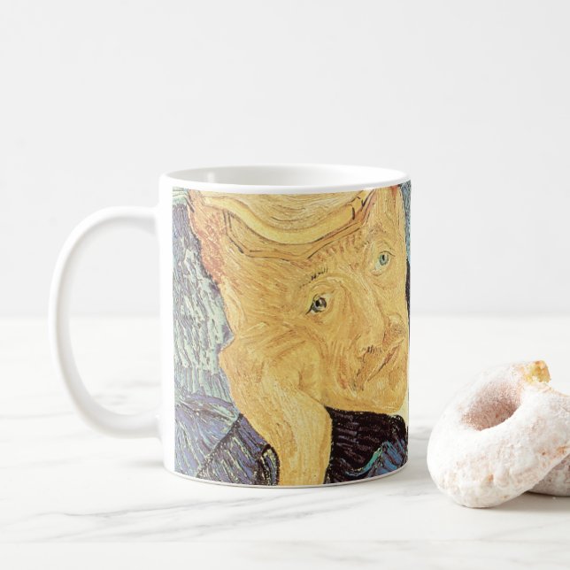 Caneca De Café Vincent van Gogh - Retrato do Dr. Gachet (Com Donut)