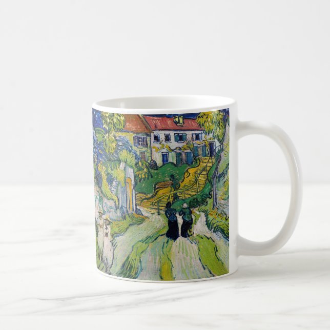 Caneca De Café Vincent van Gogh - Stairway em Auvers (Direita)