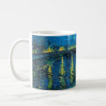 Caneca De Café Vincent Van Gogh Starry Night Sobre O Ródano<br><div class="desc">Vincent Van Gogh Starry Night Sobre O Ródano</div>
