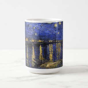 Caneca De Café Vincent Van Gogh Starry Night Sobre O Ródano