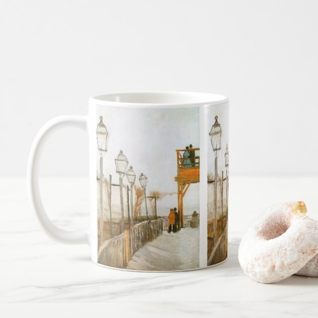 Caneca De Café Vincent van Gogh - Terraço e Miradouro (Com Donut)