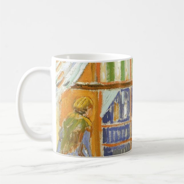 Caneca De Café Vincent van Gogh - Uma Janela Compre do Carniceiro (Esquerda)