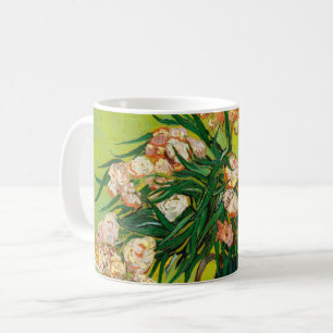 Caneca De Café Vincent Van Gogh Vase Com Oleanders E Livros