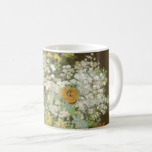 Caneca De Café Vincent van Gogh - Vaso com Zínias e Flores