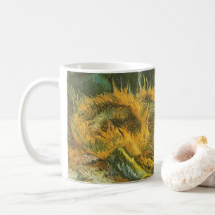 Caneca De Café Vincent van Gogh - Vida Estática: Quatro Girassóis