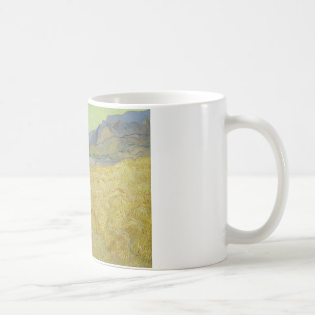 Caneca De Café Vincent van Gogh - Wheatfield com um Receptor (Direita)