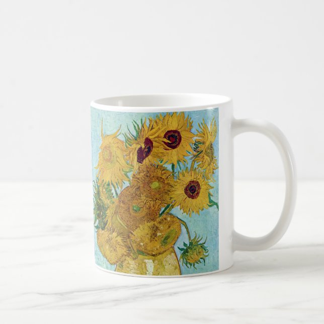Caneca De Café Vincent Willem van Gogh , "Sunflower" コ Team マ グ ヒ (Direita)
