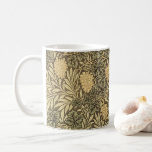 Caneca De Café Vinha por William Morris, Padrões de Textil Vintag