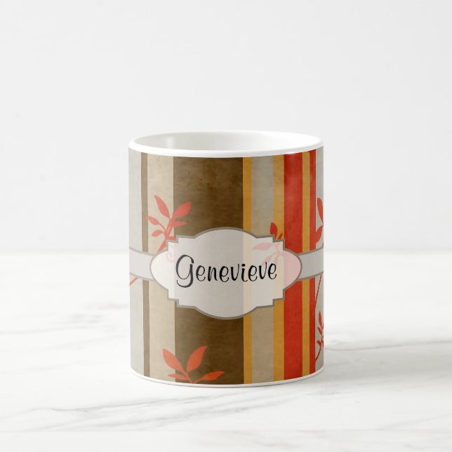 Caneca De Café Vinhas e tiras de outono (Centro)