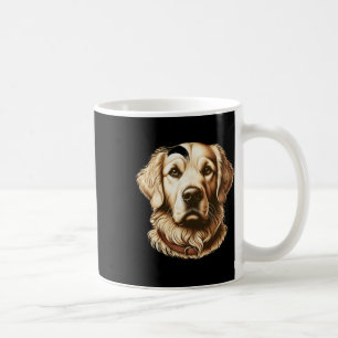 Caneca De Café Vinheta de Ilustração do Cachorro do Retriever de