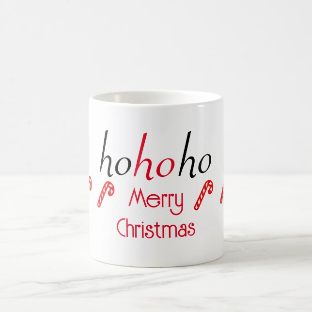 Caneca De Café Vinheta de Natal Feliz HoHo (Centro)