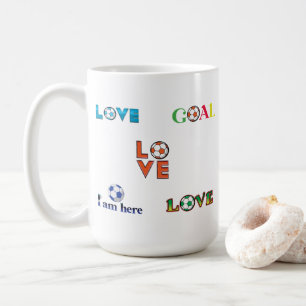 Caneca De Café Vinheta Engraçado de Futebol