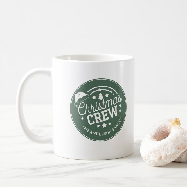 Caneca De Café Vinheta personalizada personalizada da Tripulação  (Com Donut)