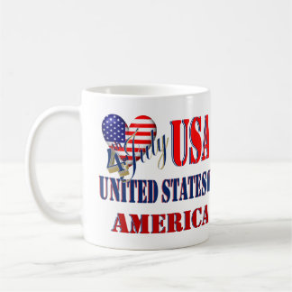 Caneca De Café Vinheta redonda clássica de camisa-T americana de 