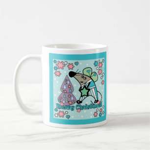 Caneca De Café Vinhetas de Natal, ano novo