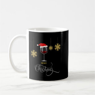 Caneca De Café Vinho de Natal Vidro Santa Hat Xmas Presente para 