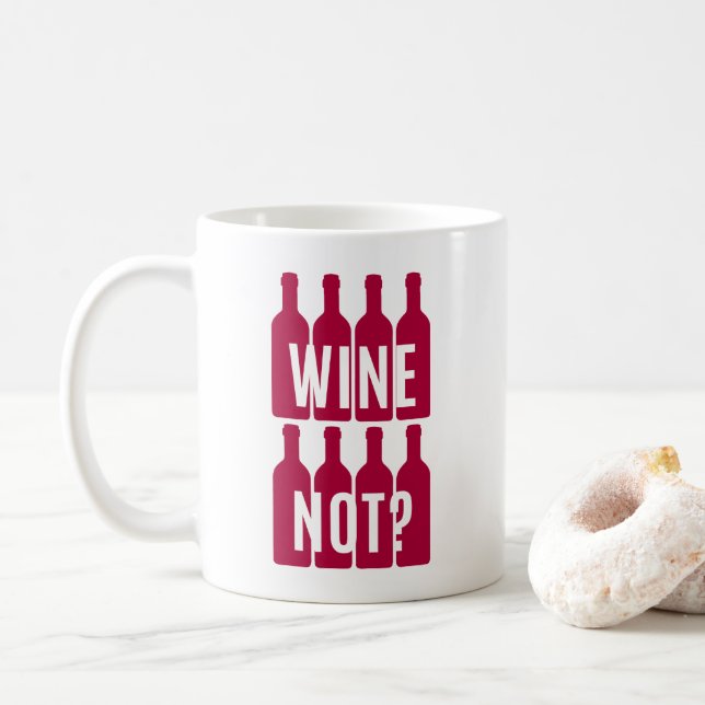 Caneca De Café Vinho não (Com Donut)