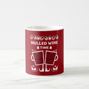Caneca De Café Vinho tinto enrolado de Natal