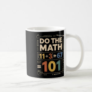 Caneca De Café Vintage 100 Dias Equação de Matemática Escolar Faç