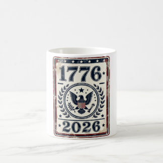 Caneca De Café Vintage 1776 2026 Patriotic Eagle