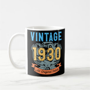 Caneca De Café Vintage 1930 - Todas as peças originais