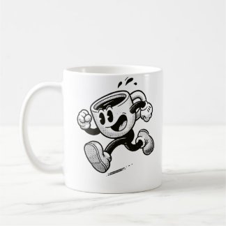 Caneca De Café Vintage 1930s Rubber Hose Running Coffee Cup Carto