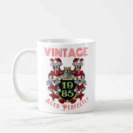 Caneca De Café Vintage 1985 Envelhecido Perfeitamente